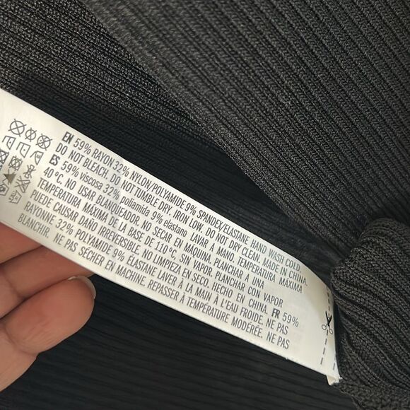 Endless Rose Black Scoop Back Stretchy Dress(Size Large) - Picture 9 of 10